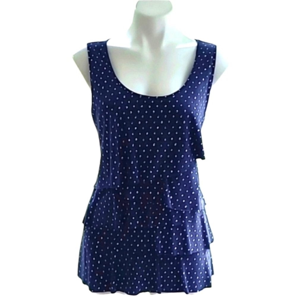Liz Claiborne large  blue sleeveless tank top